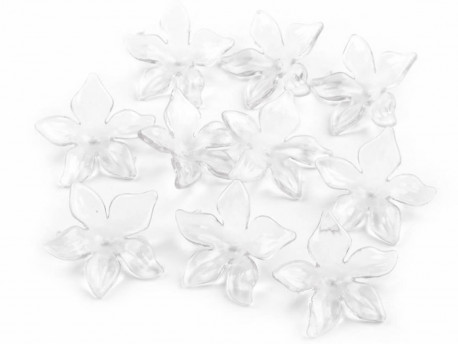 Kwiatki akrylowe - koraliki 29mm