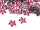 Kwiatki akrylowe jasne różowe 12mm
