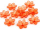 Kwiatki akrylowe 26mm pomarańczowe