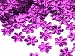 Cekiny kwiatki 15mm fioletowe