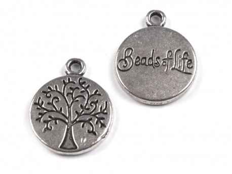 Zawieszka metalowa drzewo życia medalion