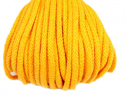 Sznurek bawełniany 5mm żółty