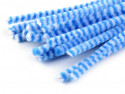 Druty kreatywne w paski niebieskie-białe 10szt