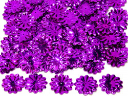 Cekiny kwiatki 22mm promienie fioletowe