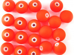 Koraliki neonowe 11mm pomarańczowe 20szt