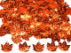 Cekiny liście 21x23mm rude pomarańczowe