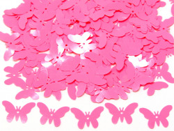 Cekiny motylki 16x23mm różowe