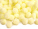 Pomponiki cytrynowe jasne żółte 15mm - 20szt