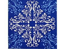 Serwetki Decoupage - Niebieskie ornamenty