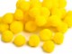 Pomponiki 11mm żółte cytrynowe 100szt