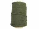 sznurek bawełniany 3mm zielony khaki 200m