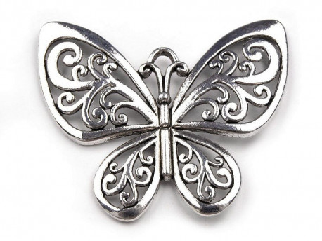 Zawieszka metalowa motyl duży