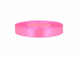 Wstążka satynowa 12mm - różowa intensywna