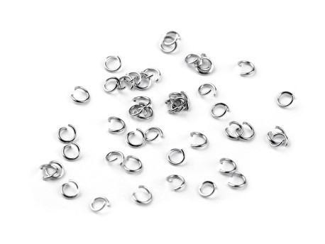 Kółko metalowe / ogniwko łączące 3mm srebrne