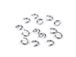 Kółko metalowe / ogniwko łączące 4,5mm srebrne