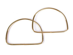 Ucho metalowe do torebki półkole 12cm złote