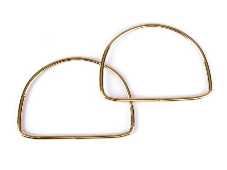 Ucho metalowe do torebki półkole 12cm złote