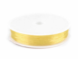 Żyłka okrągła elastyczna 0,4-0,6mm żółta ciemna