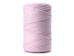 sznurek bawełniany 3mm różowy blady 100m