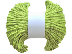 Sznurek poliestrowy dziany 4mm pistacjowy 50m