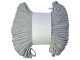 Sznurek poliestrowy dziany 4mm szary jasny 50m