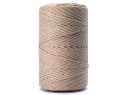 Sznurek bawełniany 3mm piaskowy 200m
