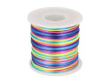 100m sznurek satynowy 1mm MULTICOLOR