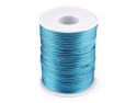 80-100m sznurek satynowy 1mm turkusowy