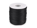 100m sznurek satynowy 1mm czarny