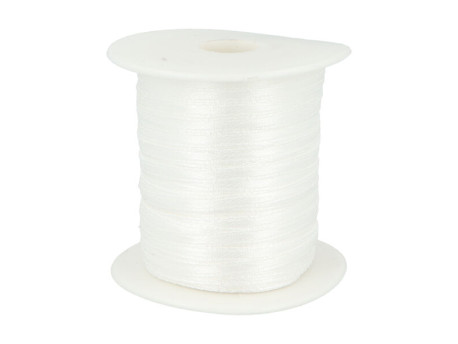 wstążka satynowa 3mm ecru rolka 91m