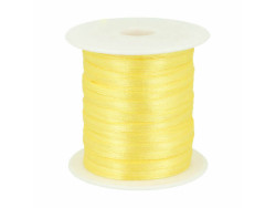 wstążka satynowa 3mm żółta jasna rolka 91m