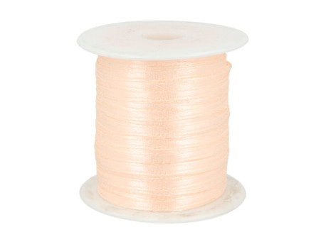 wstążka satynowa 3mm beż morelowy