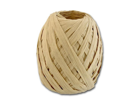 RAFIA papierowa płaska 30m beżowa ciemna