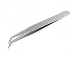 Pęseta metalowa 12,5cm zagięta