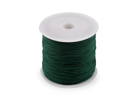 sznurek poliestrowy ok. 0,8mm zielony ciemny 75-90m