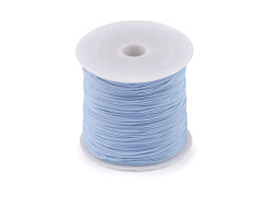 sznurek poliestrowy ok. 0,8mm niebieski błękitny 75-90m